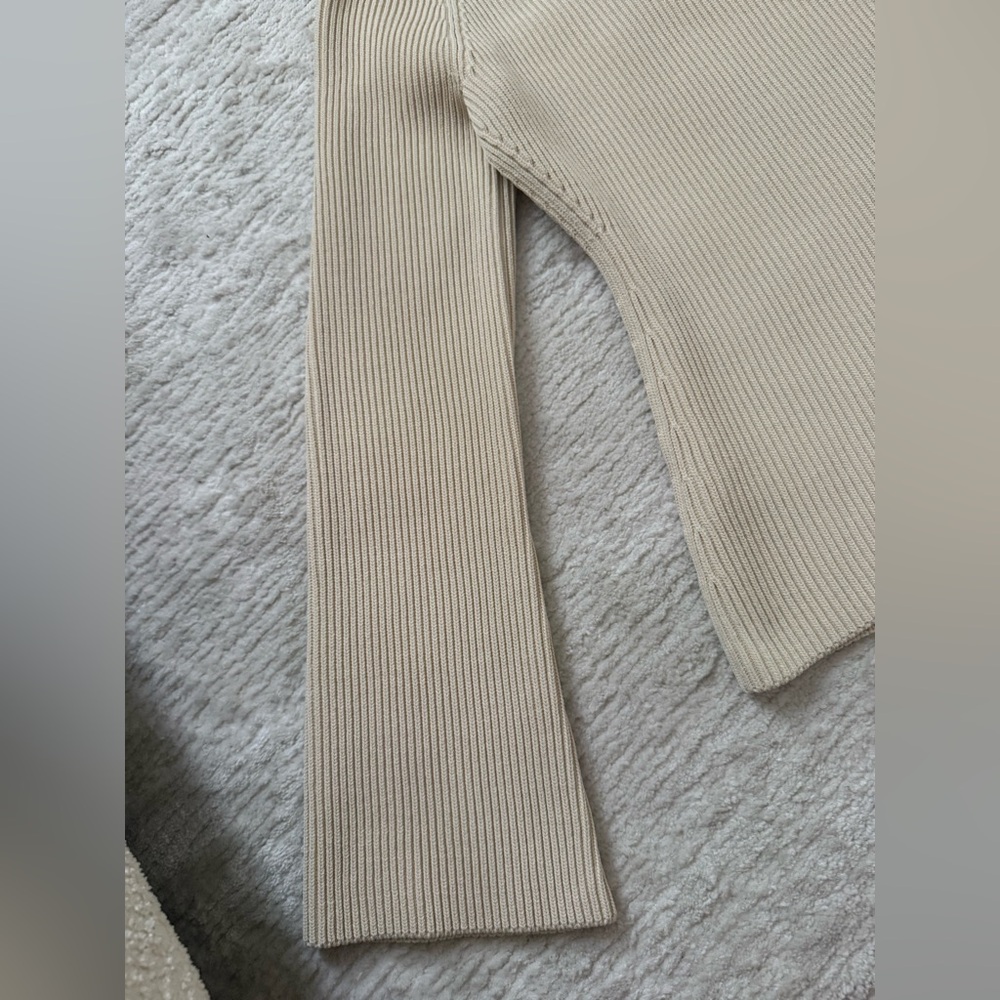 H&M Rib-knit Top, M, Cream - Picture 11 of 15